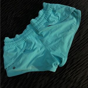 vintage reversible lululemon Women's Turquoise Athletic Shorts b&w striped